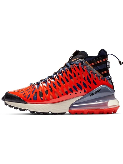 Shop Nike Red Air Max 270 Ispa High Top Sneakers - Orange