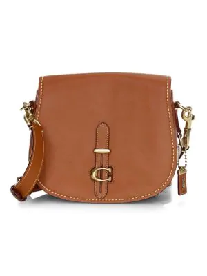 tan saddle bag