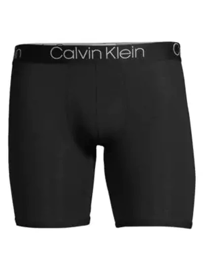Shop Calvin Klein Underwear Ultra-soft Modal Monogram Boxer Brief In Black
