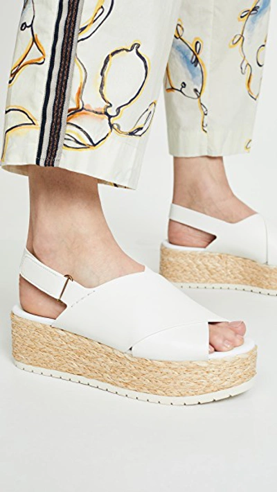 Shop Vince Jesson Platform Sandals In Off White