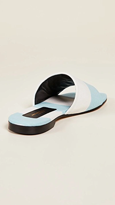 Shop Avec Modération Monaco Slide Sandals In Sky Blue