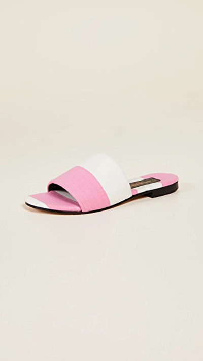 Shop Avec Modération Monaco Slide Sandals In Riviera Pink