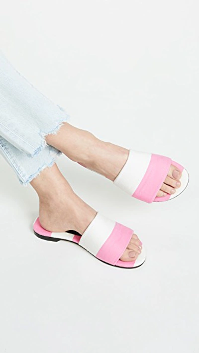 Shop Avec Modération Monaco Slide Sandals In Riviera Pink