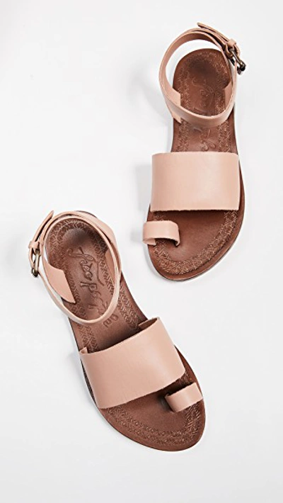 Shop Free People Torrence Flat Sandals In Blush