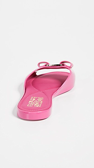 Shop Ferragamo Cirella Slide Sandals In Bubble Gum