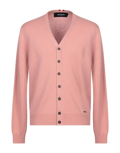 Shop Dsquared2 Cardigan In Pale Pink