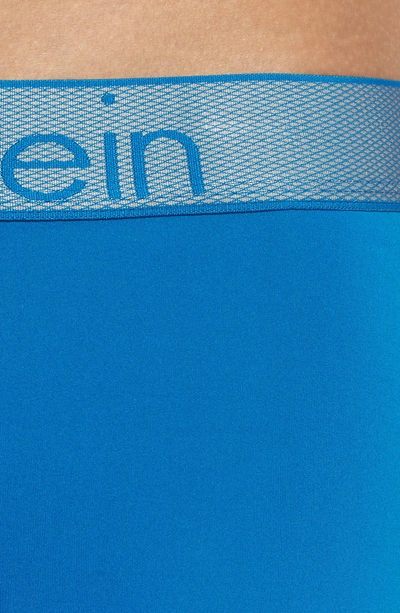 Shop Calvin Klein Customized Stretch Boxer Briefs In Summer Blue