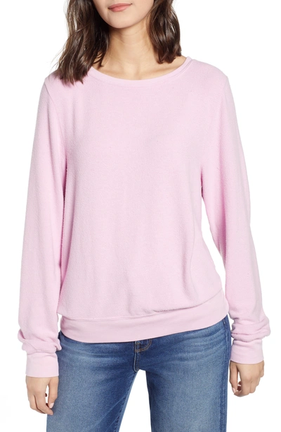 Shop Wildfox Baggy Beach Jumper Pullover In Orchid