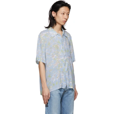 Shop Our Legacy Blue Plants Box Shirt In Light Plant