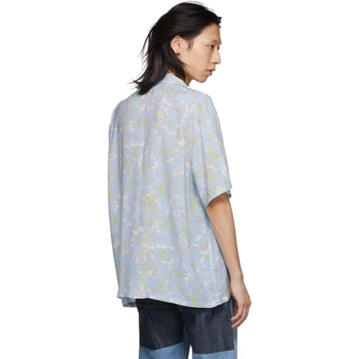 Shop Our Legacy Blue Plants Box Shirt In Light Plant