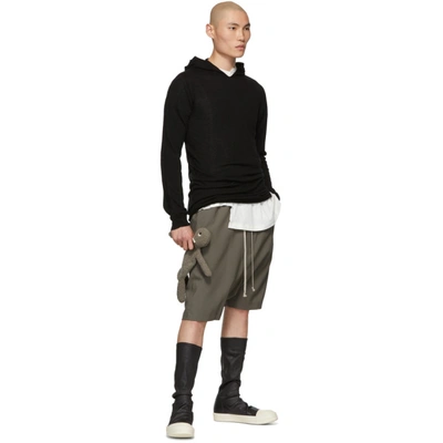 Shop Rick Owens Black And White Sock Sneakers In 91 Blk Milk