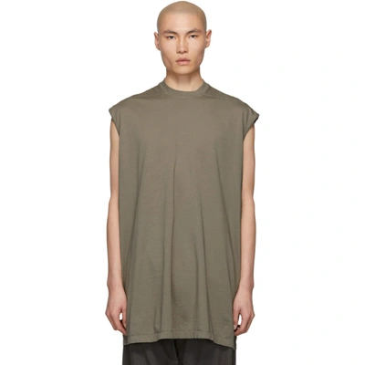 Shop Rick Owens Taupe Tarp T-shirt In 34 Dust