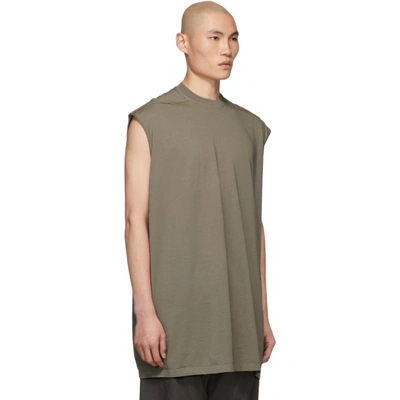 Shop Rick Owens Taupe Tarp T-shirt In 34 Dust