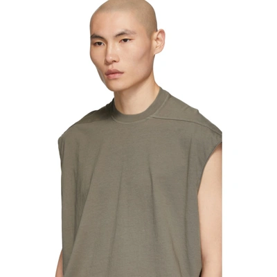 Shop Rick Owens Taupe Tarp T-shirt In 34 Dust