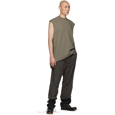 RICK OWENS 灰褐色 TARP T 恤