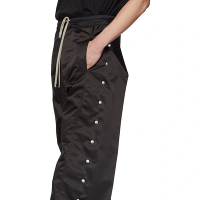 Shop Rick Owens Black Pusher Trousers In 09 Black