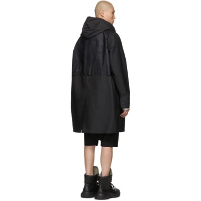 Shop Rick Owens Black Jumbo Brother Coat In 09 Black