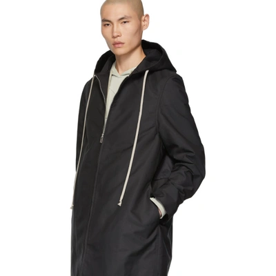 Shop Rick Owens Black Jumbo Brother Coat In 09 Black