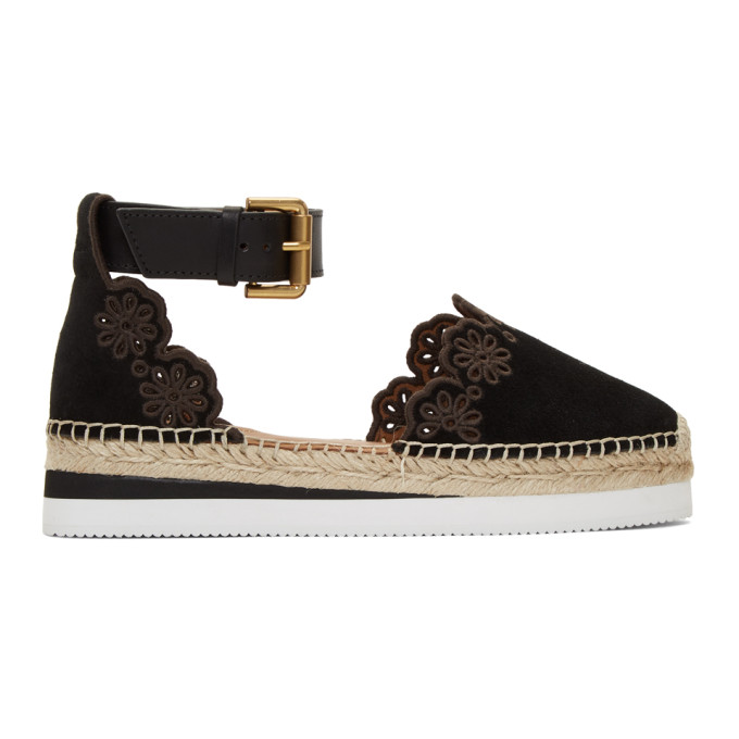 see by chloe black espadrilles