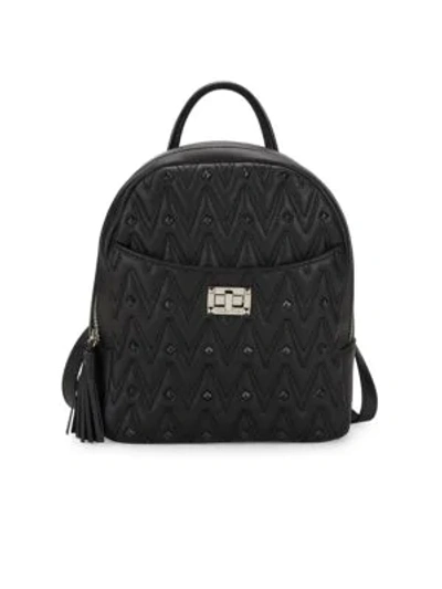 Shop Valentino By Mario Valentino Cosmod Leather Backpack In Black