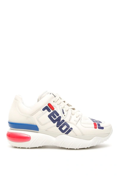 Shop Fendi Mania Platform Sneakers In Bice+caipir+blueber