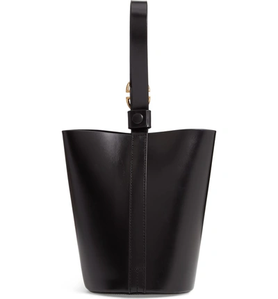 Trademark Small Leather Bucket Bag Black ModeSens
