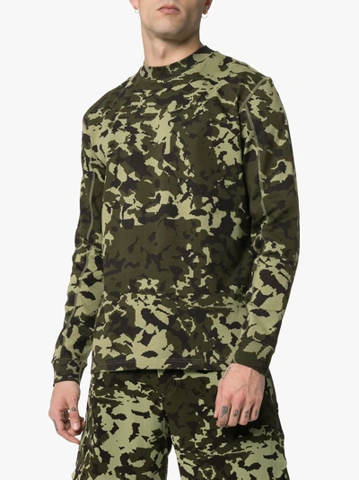 Shop Nike X Alyx Mmw Camouflage T-shirt In Green