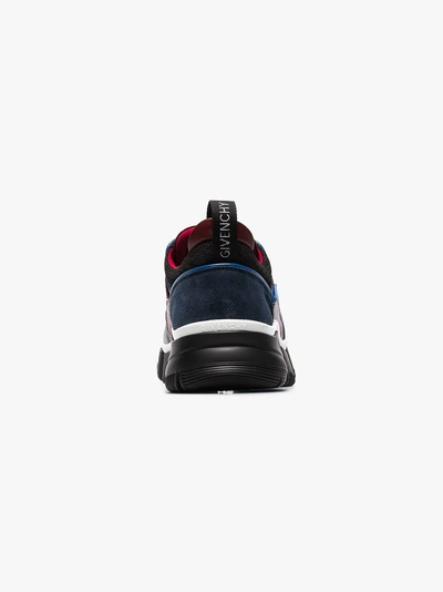 Shop Givenchy Multicoloured Jaw Leather And Suede Low Top Sneakers In Multicocloured