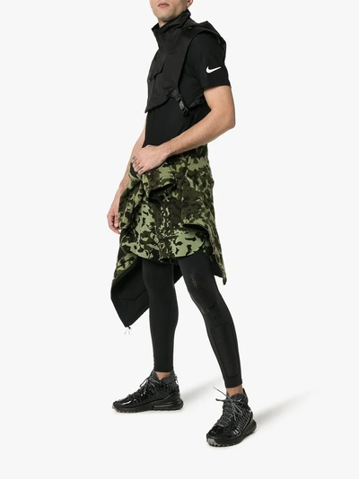 Shop Nike X Alyx Mmw Two-part Camouflage Shorts And Leggings In Green