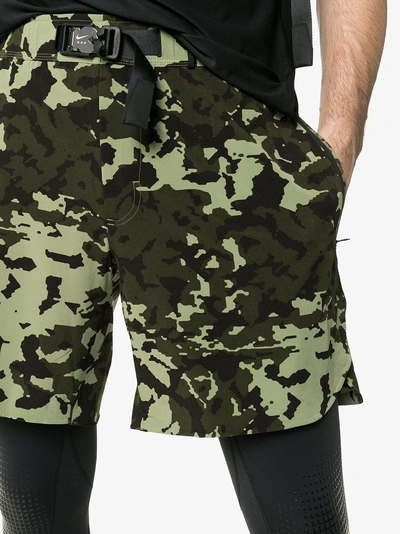 Shop Nike X Alyx Mmw Two-part Camouflage Shorts And Leggings In Green