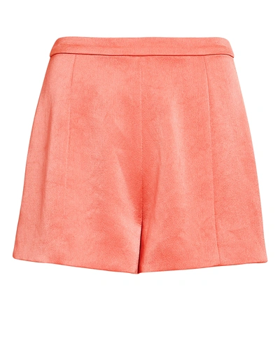 Shop Alexis Chance Pink Silk Shorts