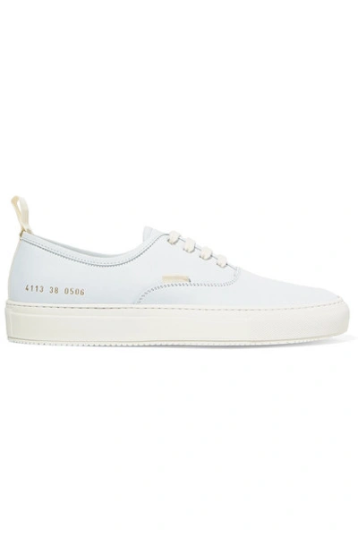 Shop Common Projects Four Hole Nubuck Sneakers