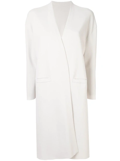 Shop Ballsey Side Slit Cardi-coat - White