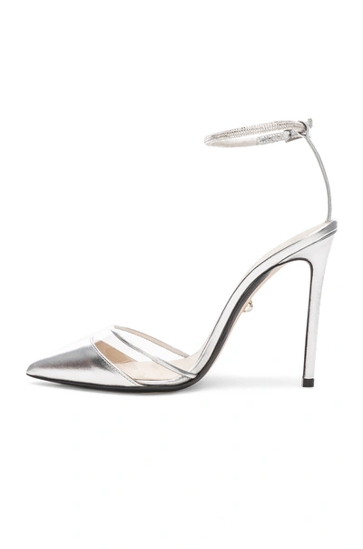 Shop Alevì Alevi Alice Heel In Shine Silver