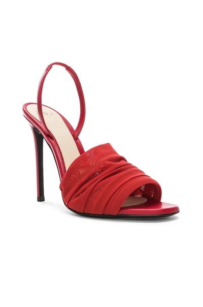 Shop Alevì Alevi Olivia Sandal In Net Red