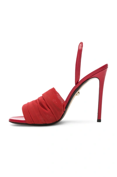 Shop Alevì Alevi Olivia Sandal In Net Red