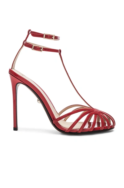 Shop Alevì Alevi Milano Alevi Stella Sandal In Red In Patent Red