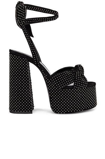 Shop Saint Laurent Platform Stud Sandal In Black