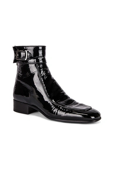 Shop Saint Laurent Miles Bootie In Black