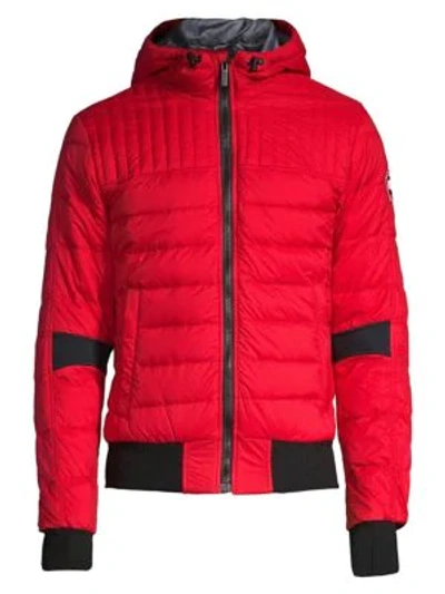 Shop Canada Goose Cabri Hooded Puffer Jacket In Red