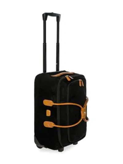 Shop Bric's Life 21" Carry-on Rolling Duffel In Black Cognac