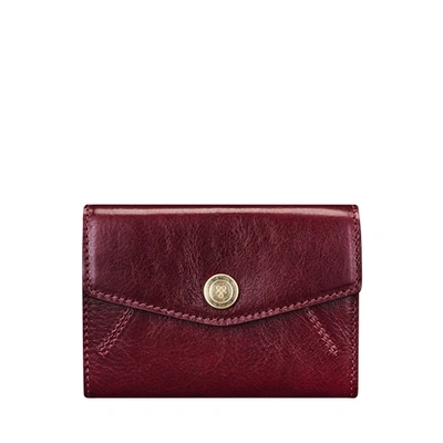 Shop Maxwell Scott Bags Luxury Womens Red Italian Leather Petite Envelope Purse