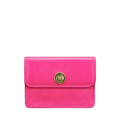 Shop Maxwell Scott Bags Finest Quality Womens Pink Leather Business Card Case