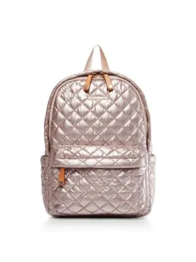 Shop Mz Wallace Women's Small Metro Backpack In Rose Gold