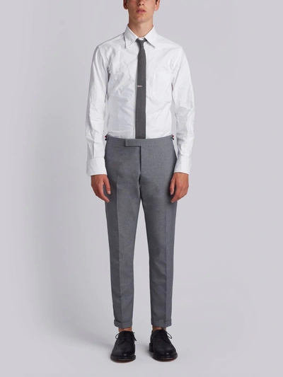 Shop Thom Browne Low-rise Skinny Trousers In Grey