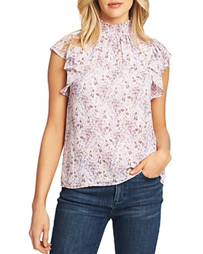 Shop 1.state Smocked Flutter-sleeve Top In Dusty Orchid