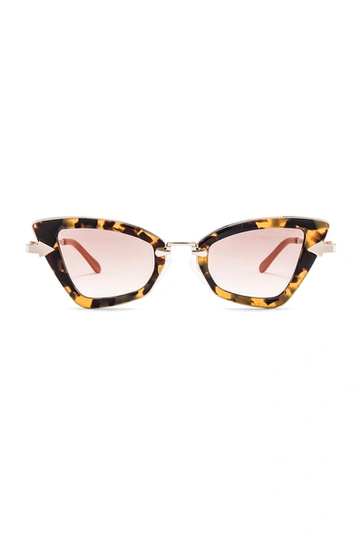 Shop Karen Walker Bad Apple In Brown. In Crazy Tort & Brown Gradient