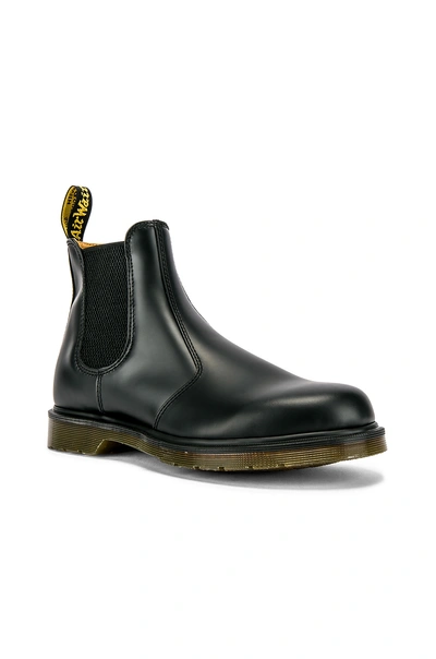 Dr. Martens' Vintage Round-toe Leather Boots In Black