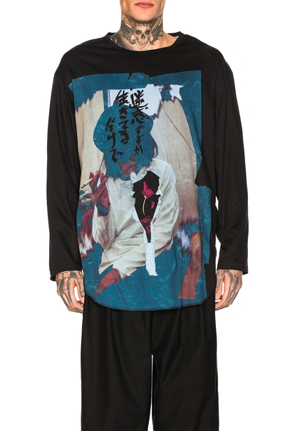 Shop Yohji Yamamoto Yamamoto Pt Longsleeve Tee In Black