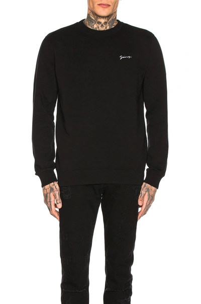 Shop Givenchy Logo Panel Sweatshirt In Black